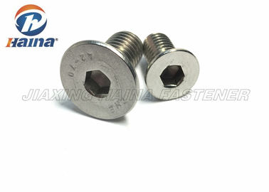 L'acier inoxydable DIN7991 304 316 ensorcellent les vis de machine principales plates de prise