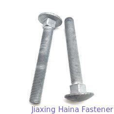 Carbon Steel HDG Mushroom Head Square Neck Carriage Bolt For Power