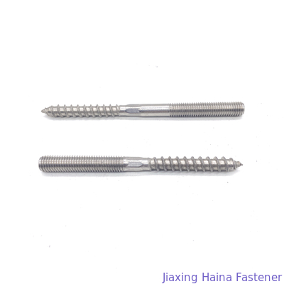 Boulon boisé de cintre du fil A2-70 A4-80 de double tête