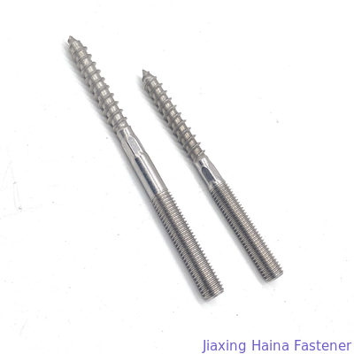 Boulon boisé de cintre du fil A2-70 A4-80 de double tête