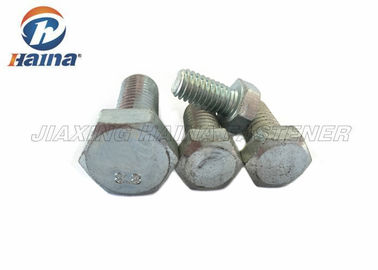 Boulon de sortilège de fil d'acier au carbone galvanisé bleu de DIN933 M16 Gr.8.8 plein
