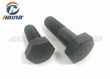 Boulon extérieur noir de forge chaud de haute résistance de tête de sortilège de l'acier au carbone ASTM A325