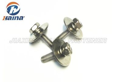 Vis de machine de combinaison de tête de sortilège de SUS304 SUS316 avec le grand joint plat