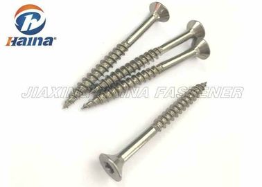 Fil brut principal plat en bois Torx de vis $parker du carton gris CSK de sécurité demi