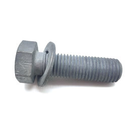 Grade 4.8 6.8 M16 Hot Dip Galvanized Electric Power Fitting Hex Head Bolt