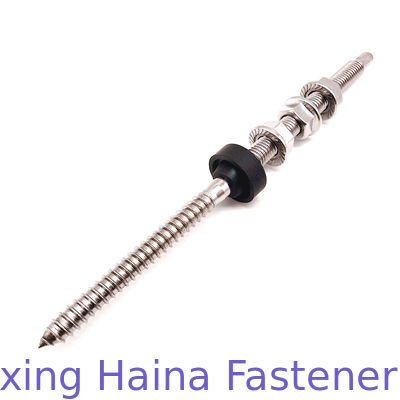 Boulons de cintre de SS304 M10 200mm 250mm avec 3 écrous de bride